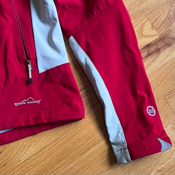 Eddie Bauer System Component 365 windbreaker jacket. Size small- Red- Gray - Picture 2 of 7